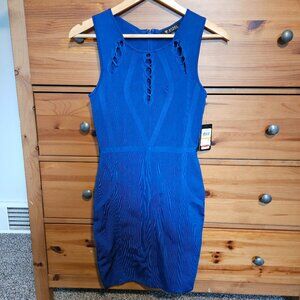 NWT Guess Royal Blue Bodycon Dress